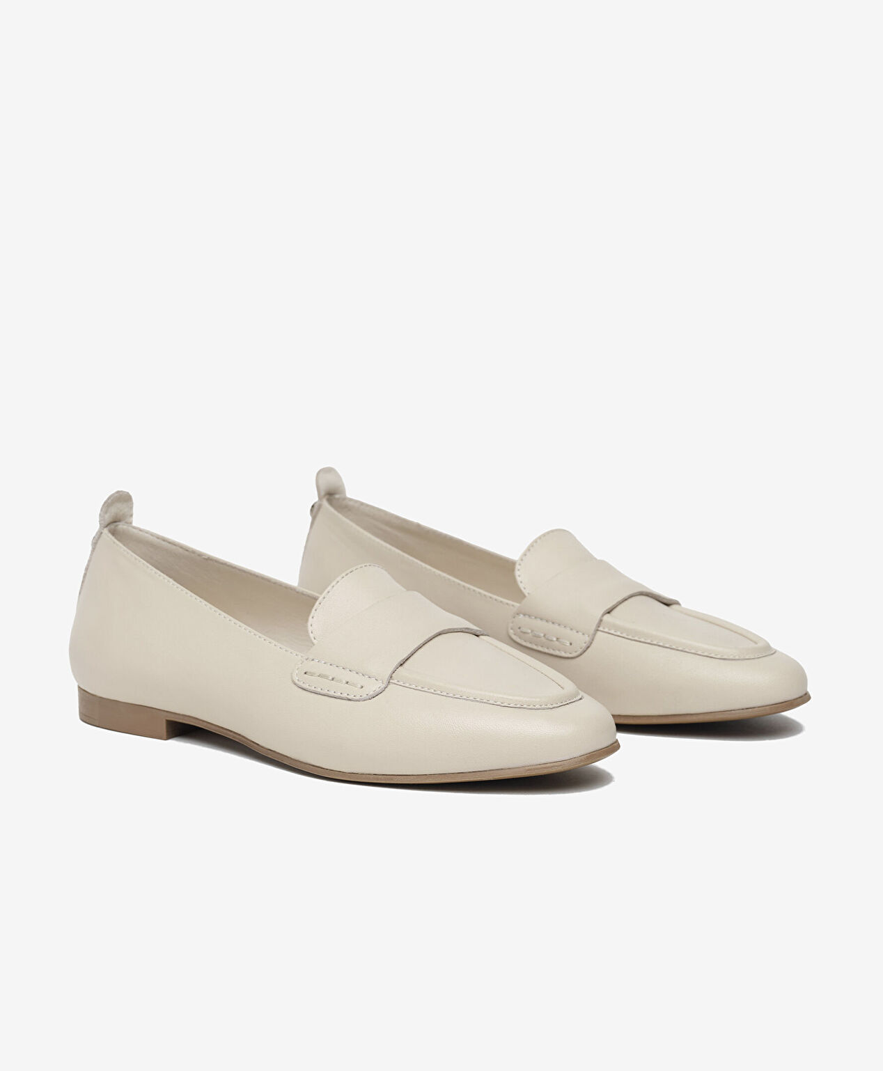 Kadın Bej Hakiki Deri Casual Ayakkabı - 3