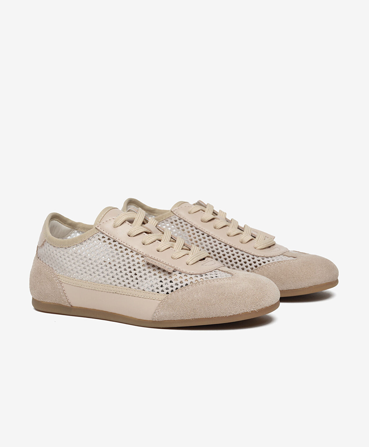 Kadın Vizon Hakiki Deri Sneaker Ayakkabı - 3