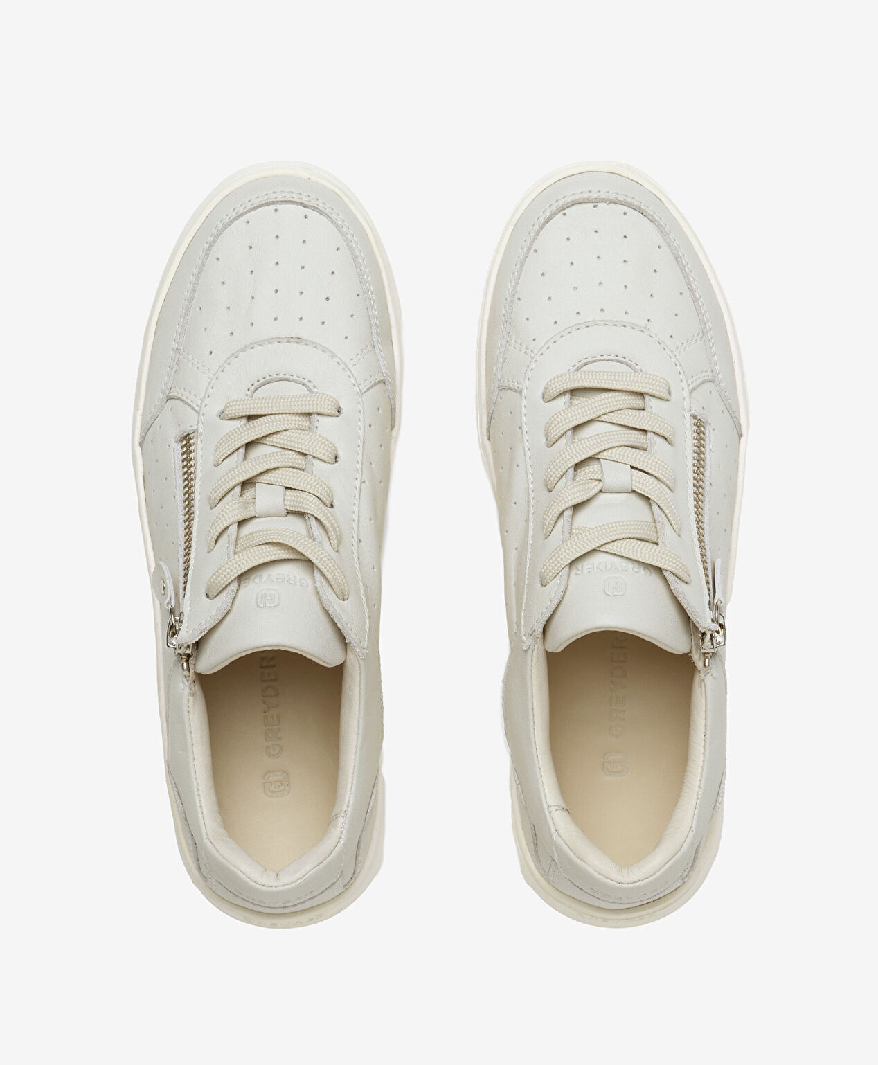 Kadın Beyaz Hakiki Deri Casual Ayakkabı - 5