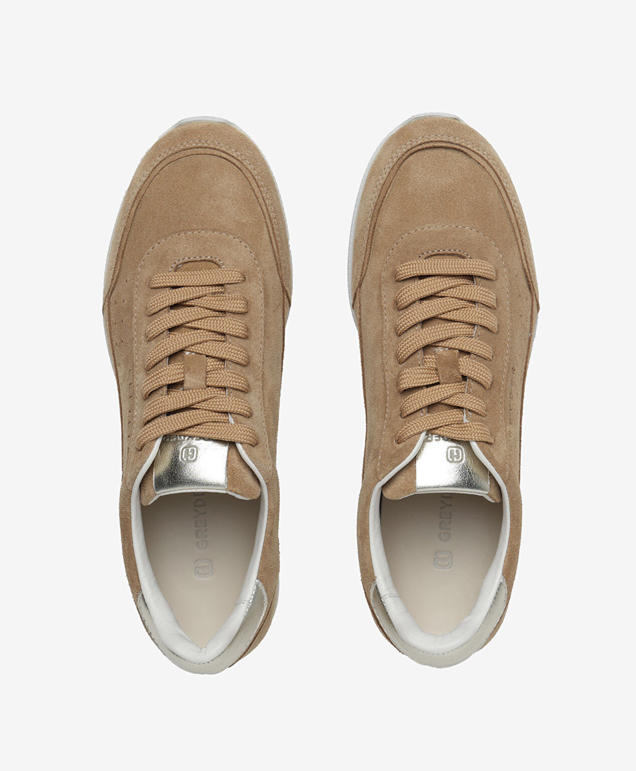 Kadın Taba Hakiki Deri Sneaker Ayakkabı - 5