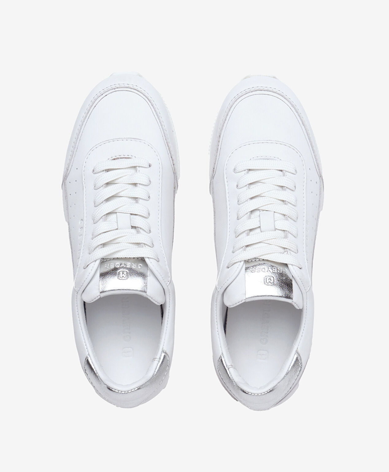 Kadın Beyaz Hakiki Deri Sneaker Ayakkabı - 5