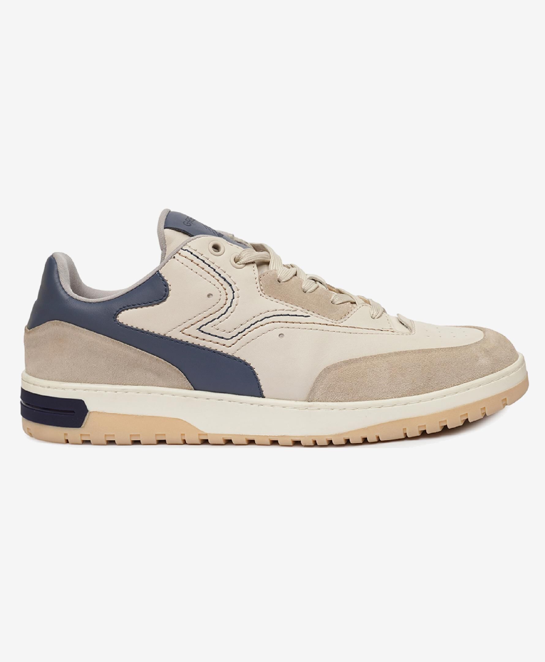 Erkek Vizon Hakiki Deri Sneaker Ayakkabı 4Y1SA17450