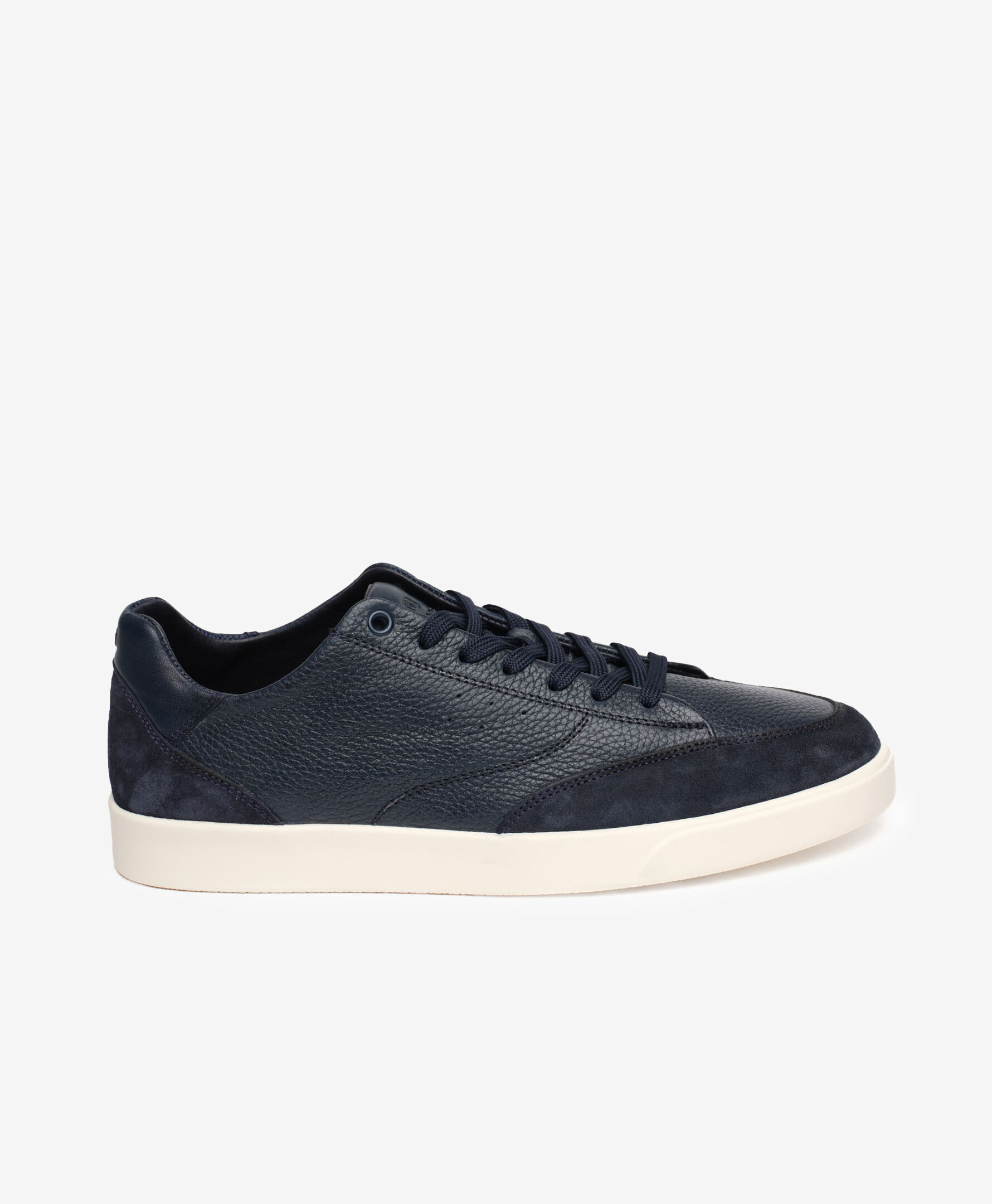 Erkek Lacivert Hakiki Deri Sneaker Ayakkabı 5Y1CA64676