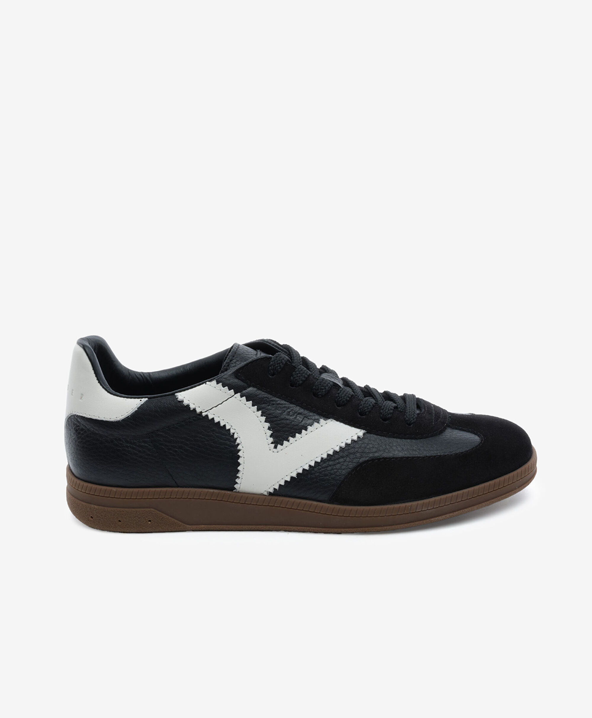 Erkek Siyah Hakiki Deri Sneaker Ayakkabı 5Y1SA18270