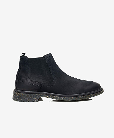 Erkek Siyah Hakiki Deri Chelsea Bot