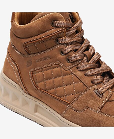 Erkek Deve Tüyü Hakiki Deri Sneaker Bot