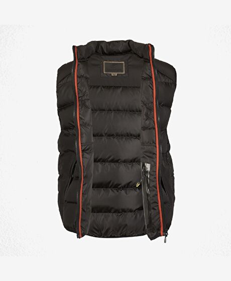 Erkek Siyah Suya Dayanıklı Kaz Tüyü Yelek