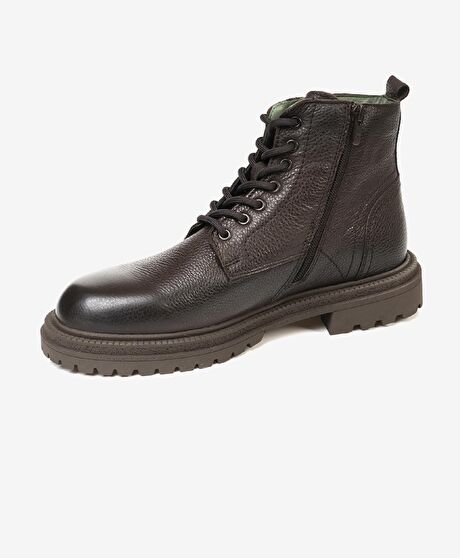 Erkek kahverengi Hakiki Deri Casual Bot