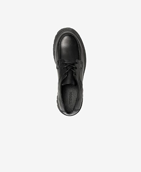 Kadın Siyah Hakiki Deri Oxford Ayakkabı