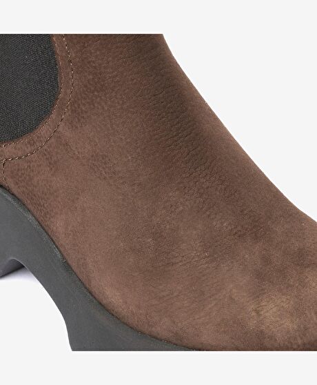Kadın Kahverengi Hakiki Deri Chelsea Bot