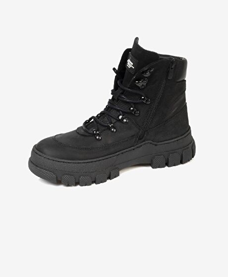 Kadın Siyah Hakiki Deri Casual Bot