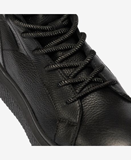 Kadın Siyah Hakiki Deri Comfort Bot