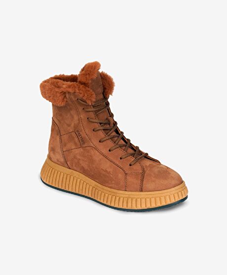 Kadın Tarçın Hakiki Deri Nubuk Comfort Bot