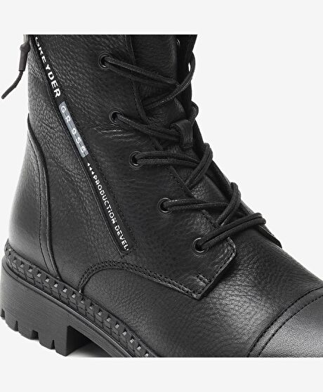 Kadın Siyah Hakiki Deri Casual Bot