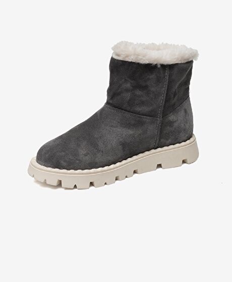 Kadın Füme Süet Hakiki Deri Casual Bot