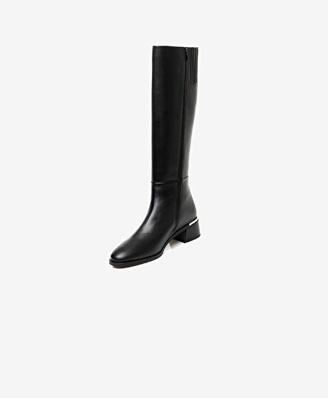 Kadın Siyah Hakiki Deri Çizme