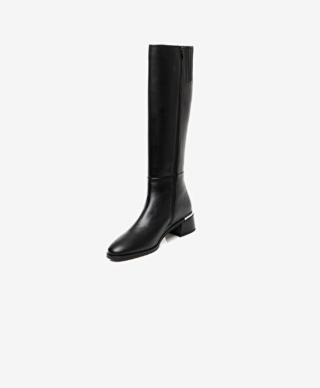 Kadın Siyah Hakiki Deri Çizme