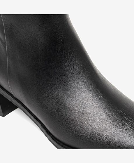 Kadın Siyah Hakiki Deri Çizme