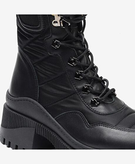 Kadın Siyah Hakiki Deri Casual Bot