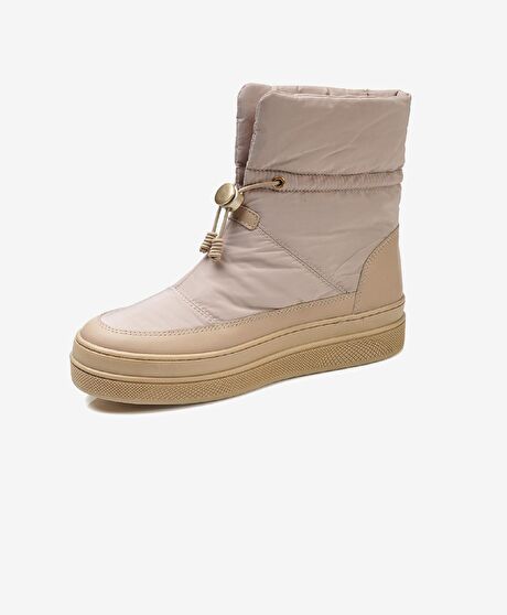 Kadın Bej Hakiki Deri Casual Bot