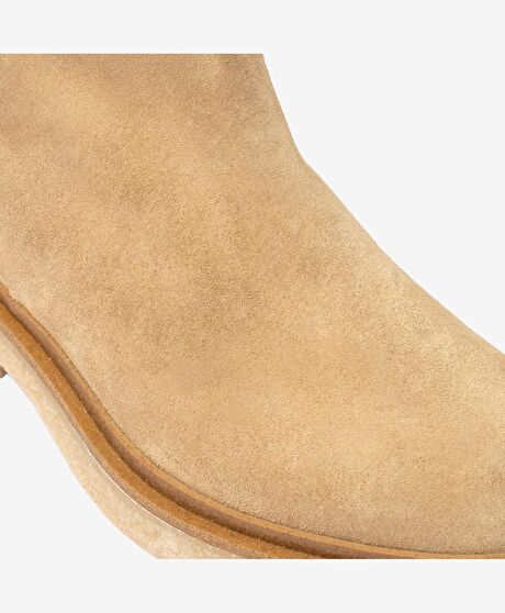 Kadın Sahra Hakiki Deri Topuklu Bot