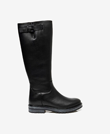Kadın Siyah Hakiki Deri Çizme