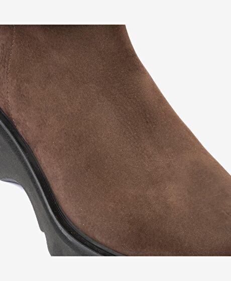 Kadın kahve Hakiki Deri Çizme