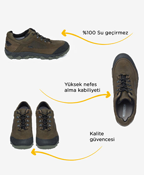 Haki Su Geçirmez Ayakkabı