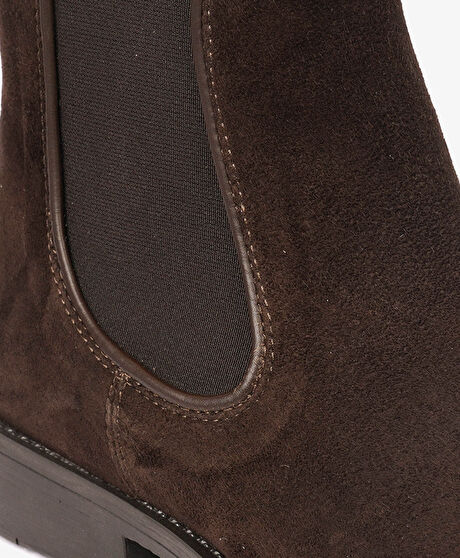 Erkek Kahverengi Hakiki Deri Chelsea Bot