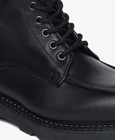 Erkek Siyah Hakiki Deri Günlük Bot