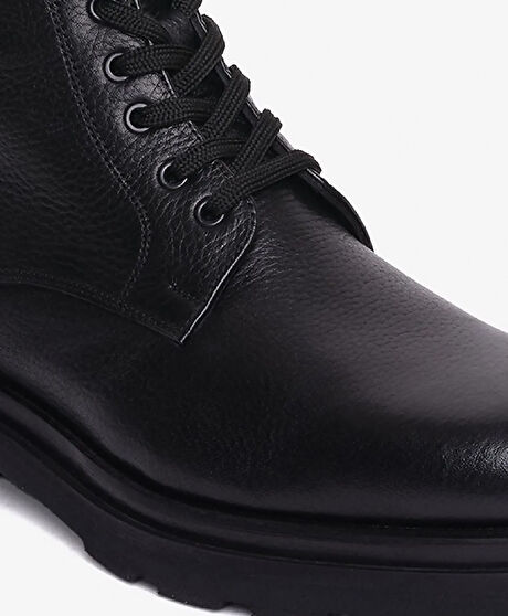 Erkek Siyah Hakiki Deri Günlük Bot