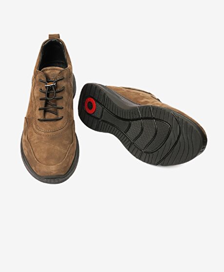 Erkek Duman Nubuk Hakiki Deri Comfort Ayakkabı
