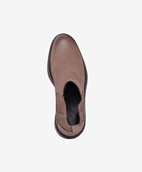 Erkek Vizon Nubuk Hakiki Deri Chelsea Bot