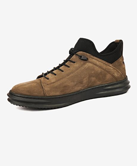 Erkek Duman Hakiki Deri Casual Ayakkabı