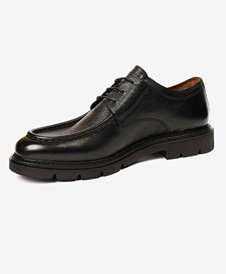 Erkek Siyah Hakiki Deri Casual Ayakkabı