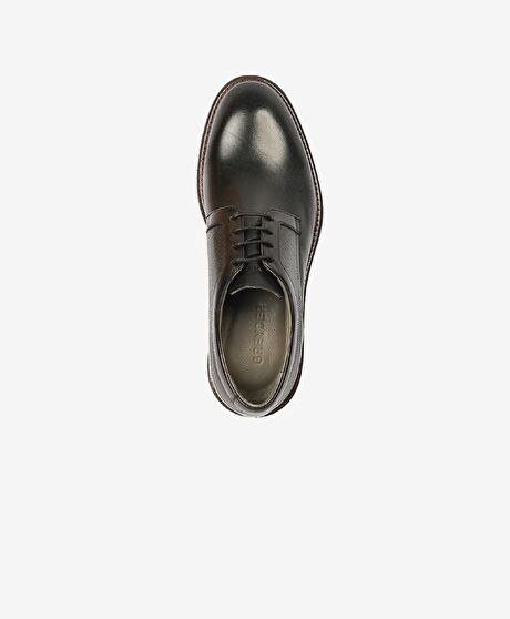 Erkek Siyah Hakiki Deri Klasik Ayakkabı