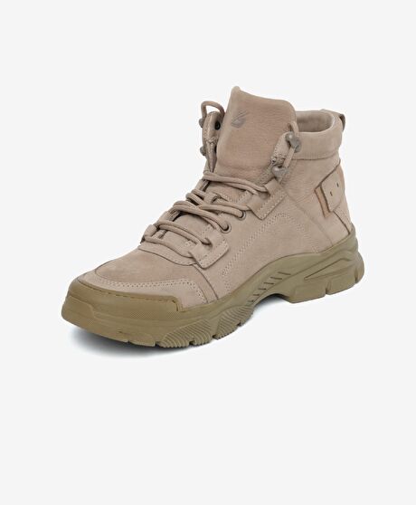 Erkek Koyu Vizon Hakiki Deri Casual Bot