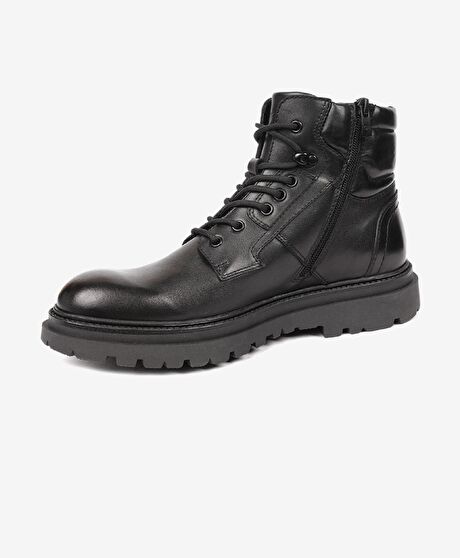 Erkek Siyah Hakiki Deri Günlük Bot
