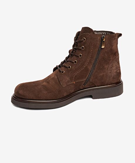 Erkek Kahverengi Hakiki Deri Günlük Bot