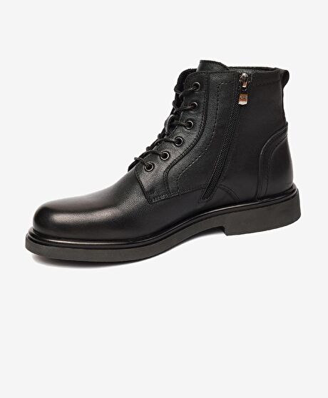 Erkek Siyah Hakiki Deri Günlük Bot