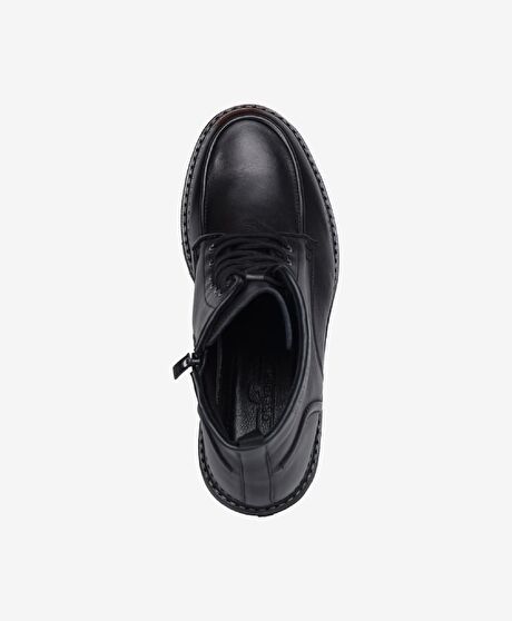 Erkek Siyah Hakiki Deri Günlük Bot