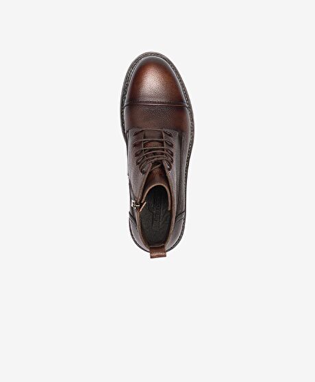 Erkek Kahverengi Hakiki Deri Günlük Bot