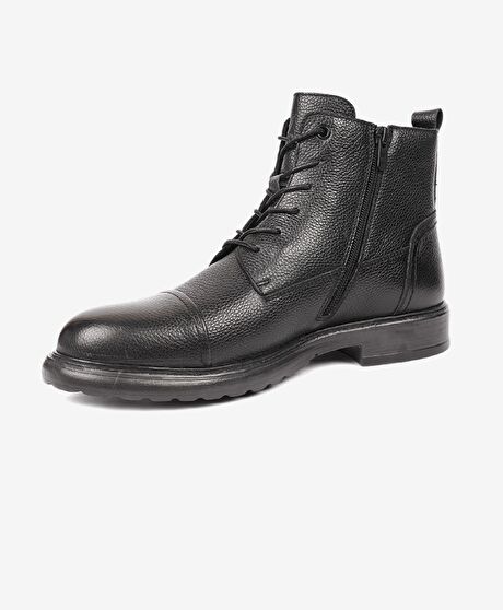 Erkek Siyah Hakiki Deri Günlük Bot