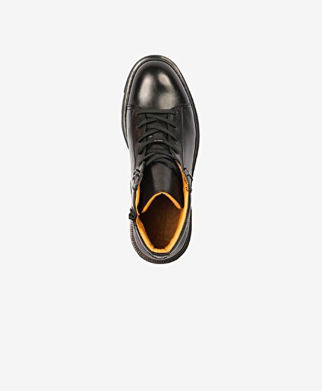 Erkek Siyah Hakiki Deri Günlük Bot