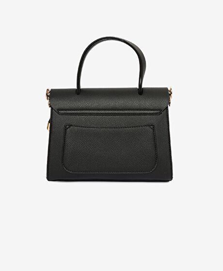 Kadın Siyah Tokalı Kol Çantası