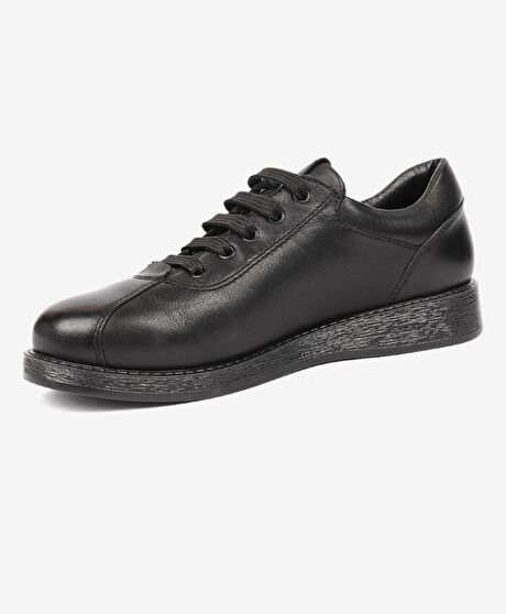 Kadın Siyah Hakiki Deri Comfort Ayakkabı