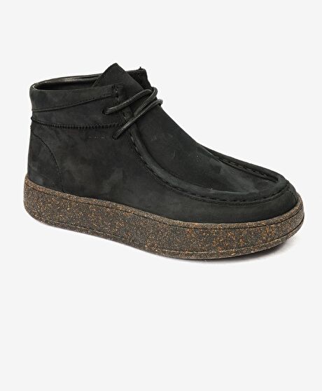 Greyder LAB Kadın Siyah Hakiki Deri Sneaker Bot