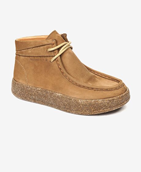 Greyder LAB Kadın Kahverengi Hakiki Deri Sneaker Bot