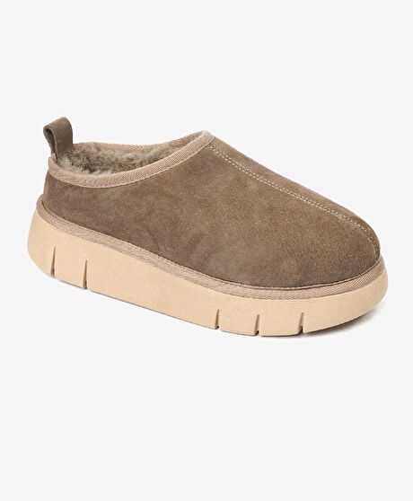 Kadın Vizon Süet Hakiki Deri Casual Ayakkabı