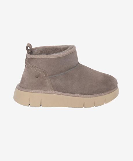 Kadın Vizon Süet Hakiki Deri Günlük Bot